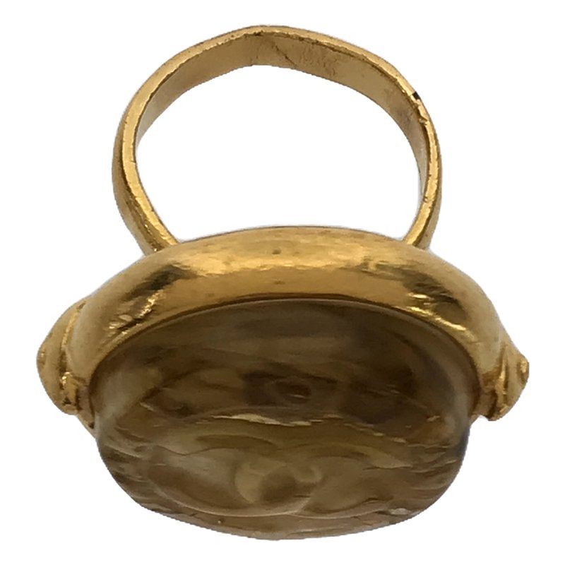 Chanel Coco Mark Gold 99 a Gripoa Candy Stone Ring — view 5