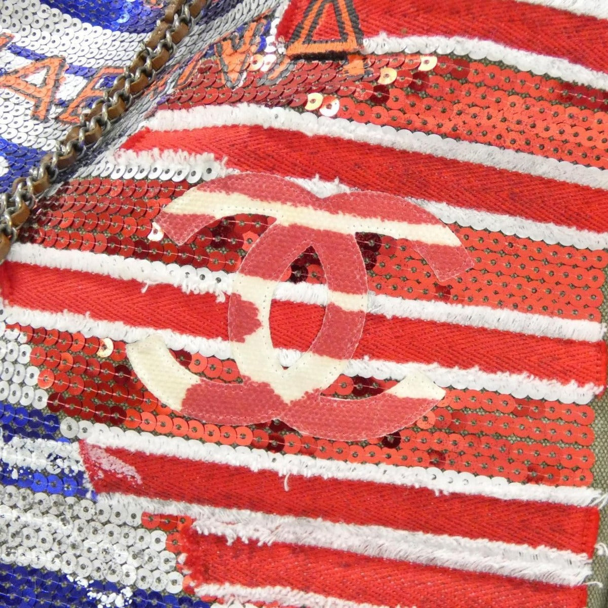 Chanel Backpack Canvas Red — view 5