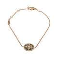 Dior Rose Des Vents Medallion Black Yellow Gold Bracelet