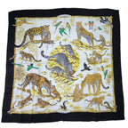 Hermes Carre 140 Large Tendresse Feline Wild Kindness Black — view 2