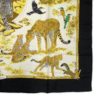 Hermes Carre 140 Large Tendresse Feline Wild Kindness Black — view 6