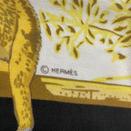Hermes Carre 140 Large Tendresse Feline Wild Kindness Black — view 9