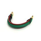 Fendi Leather Handle for Peekaboo Greenish and Red — view 2