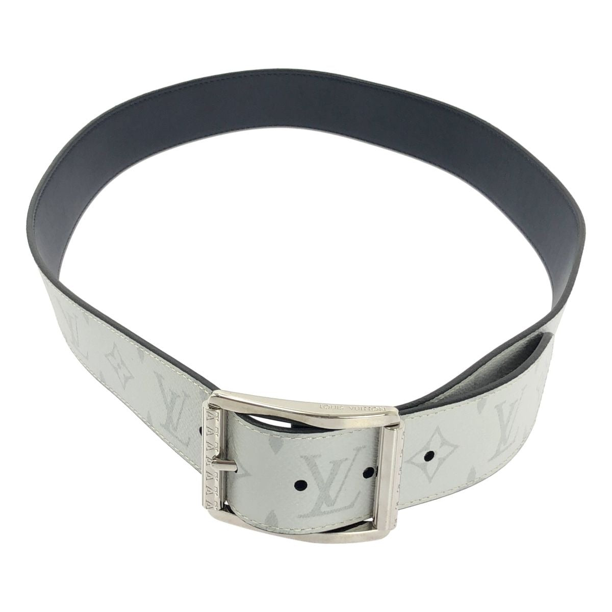 Louis Vuitton Ceinture Reverso Leather Belt 95 38 White