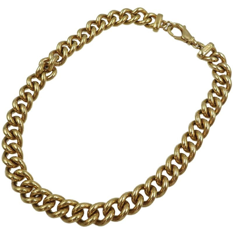 Christian Dior Vintage Chain GP Gold Choker Necklace 0094
