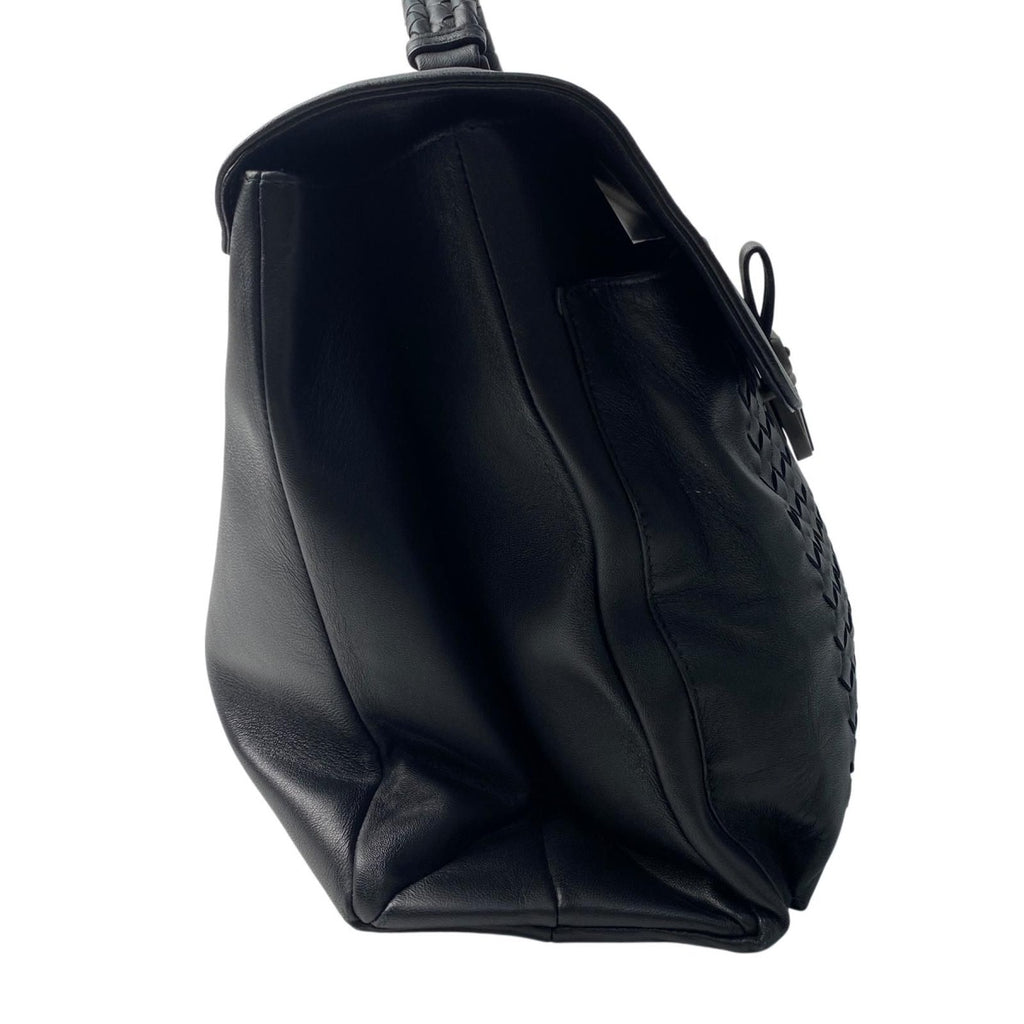 Bottega Veneta Business Briefcase Leather Black — view 3
