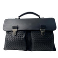 Bottega Veneta Business Briefcase Leather Black
