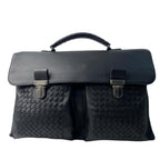Bottega Veneta Business Briefcase Leather Black