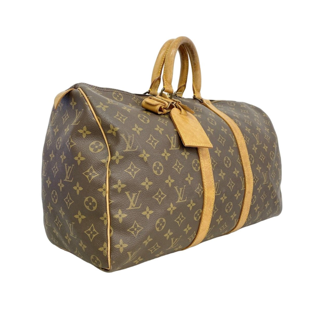 Louis Vuitton Boston Bag Monogram Keepall 45 Brown — view 2