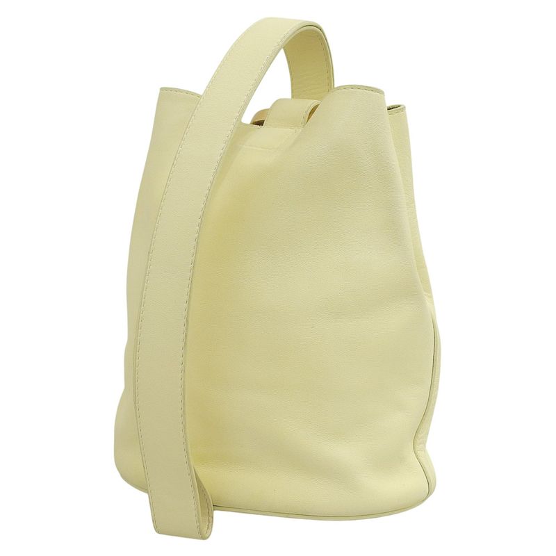 Bottega Veneta 2020 DROP Bag Leather Shoulder Bucket Handbag Cream — view 2