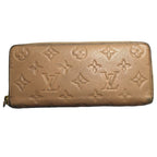 Louis Vuitton Monogram Empreinte Portefeuille Clemence Leather Zip Around Wallet