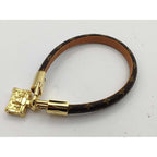 Louis Vuitton Bracelet Speedy Brown Gold Monogram Empreinte — view 2