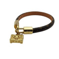 Louis Vuitton Bracelet Speedy Brown Gold Monogram Empreinte