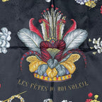 Hermes Scarf Silk Carre 90 les Fetes du Roi Soleil Celebration of the Sun King — view 6
