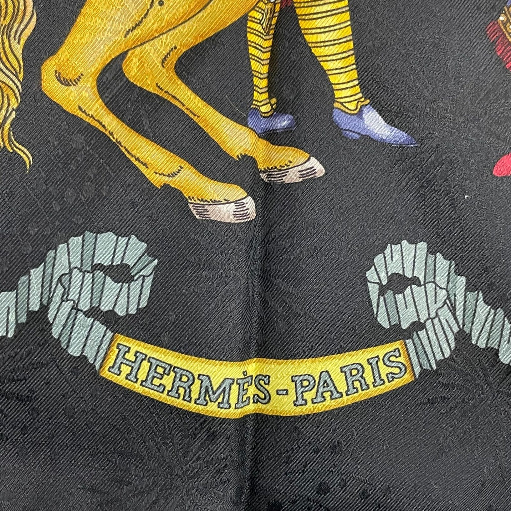 Hermes Scarf Silk Carre 90 les Fetes du Roi Soleil Celebration of the Sun King — view 7