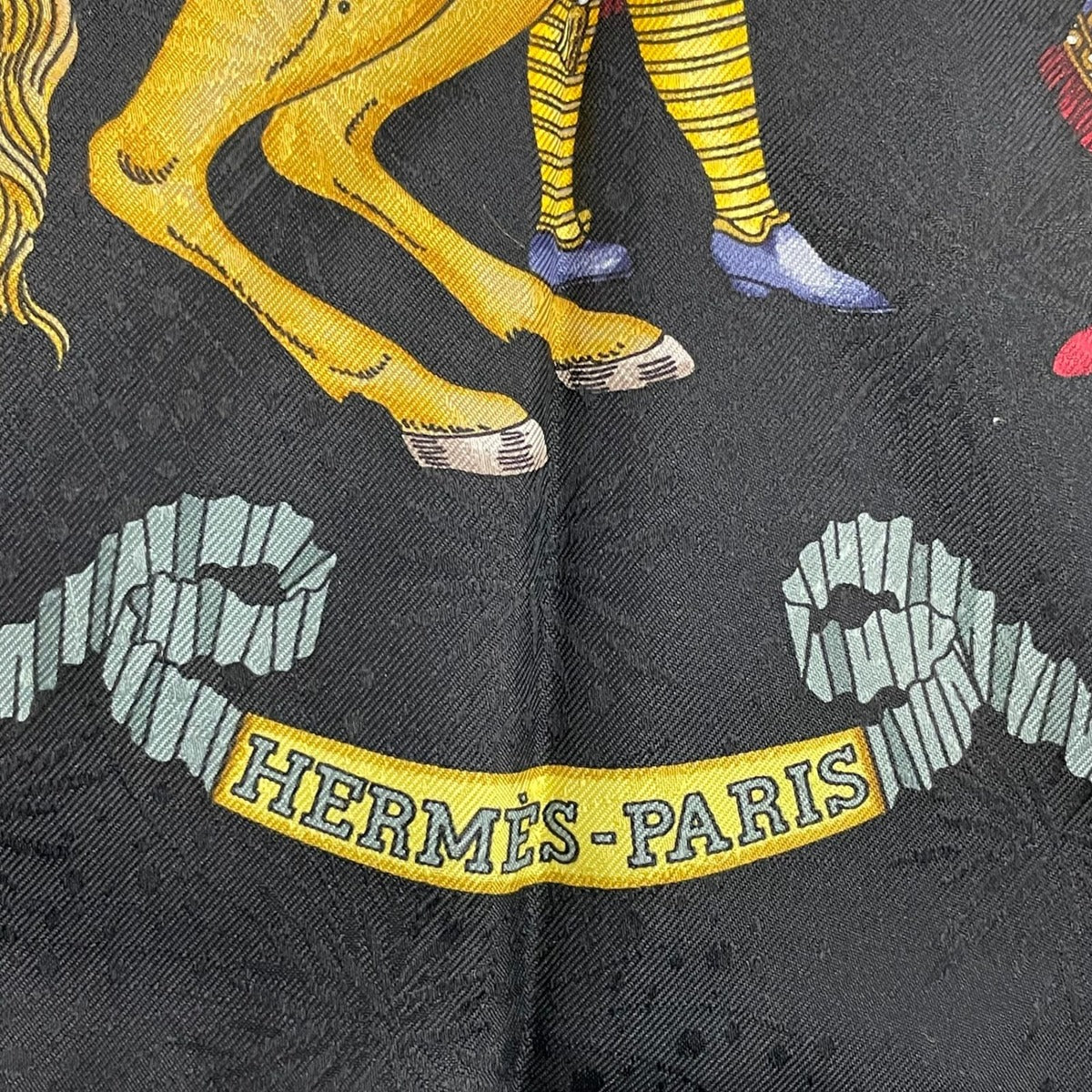 Hermes Scarf Silk Carre 90 les Fetes du Roi Soleil Celebration of the Sun King — view 7