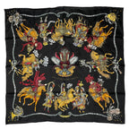 Hermes Scarf Silk Carre 90 les Fetes du Roi Soleil Celebration of the Sun King