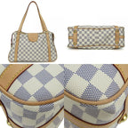 Louis Vuitton Tote Bag Stresa PM Damier Azur Nubuck White Gold Hardware — view 3