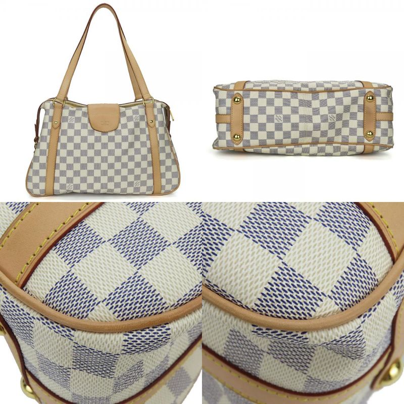Louis Vuitton Tote Bag Stresa PM Damier Azur Nubuck White Gold Hardware — view 3