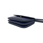 Gucci Vintage Micro GG Logo Leather Shoulder Bag Pochette Crossbody Navy — view 8