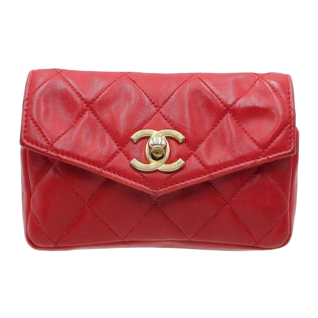 Chanel Quilted Mini Waist Pouch Belt