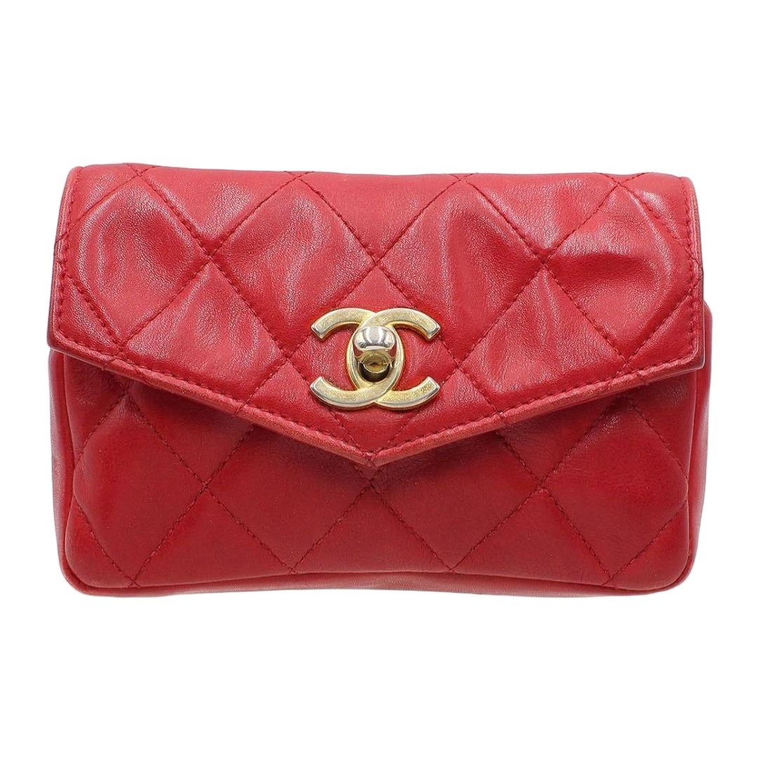 Chanel Quilted Mini Waist Pouch Belt