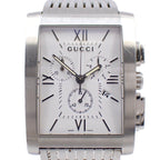 Gucci Chrono Metro Chronograph Quartz Watch White Dial SS