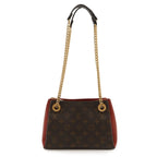 Louis Vuitton Monogram Calf Nenne BB Chain Shoulder Bag Cerise Red