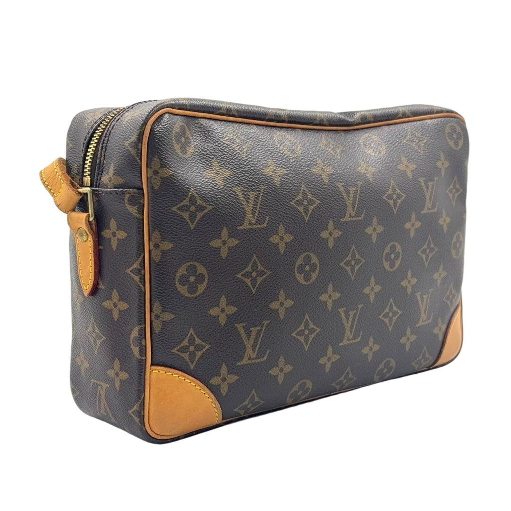 Louis Vuitton Trocadero 30 Monogram Leather Brown Shoulder Bag Gold — view 2
