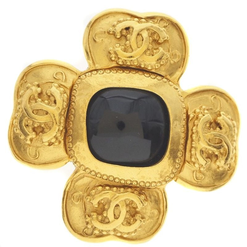Chanel Coco Mark Vintage Gold Plated 96 a 27.7 g Brooch — view 2