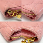Christian Dior Cannage S5032 Pink Bifold Wallet — view 4