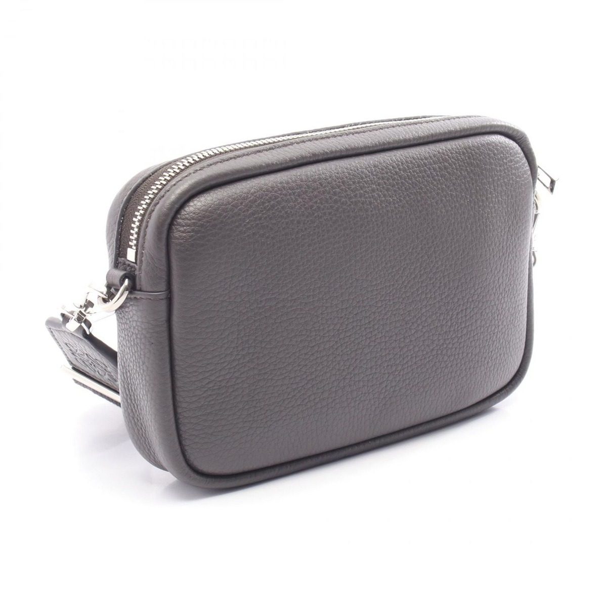 Loewe Shoulder Bag Pebble Small Dark Gray Leather — view 2
