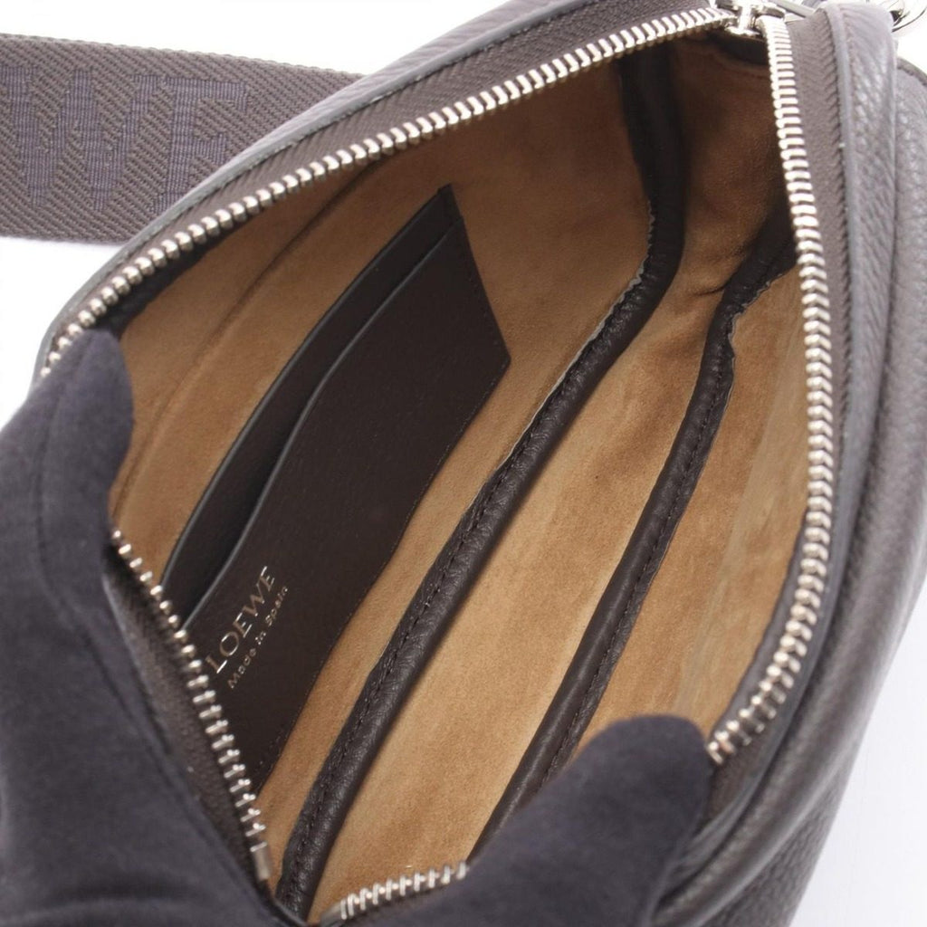 Loewe Shoulder Bag Pebble Small Dark Gray Leather — view 3