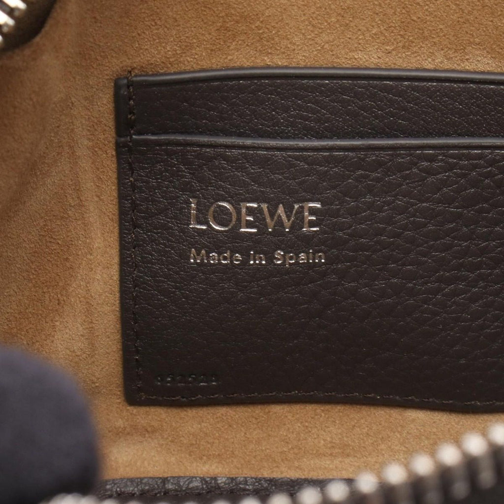 Loewe Shoulder Bag Pebble Small Dark Gray Leather — view 4