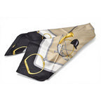 Celine Scarf Vintage Carre 90 Carriage Harness Gold White Black