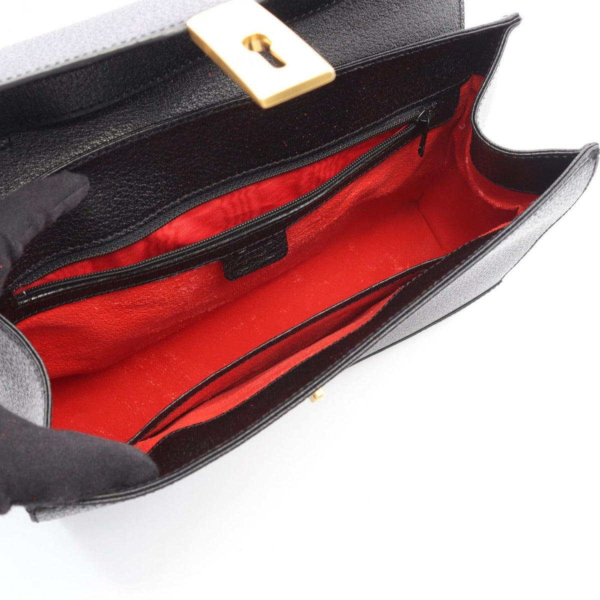 Celine Shoulder Bag Black Leather — view 3