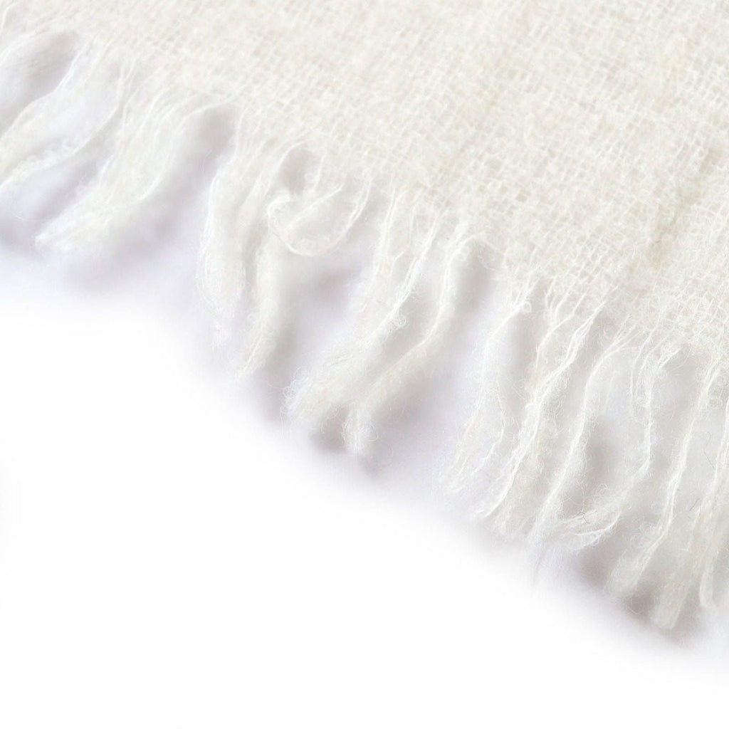 Dior Denim Tears Homme Alpaca Logo Embroidery Border Pattern Shawl Scarf — view 4