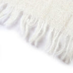 Dior Denim Tears Homme Alpaca Logo Embroidery Border Pattern Shawl Scarf — view 4