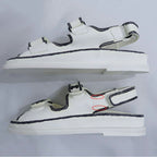 Chanel Velcro Comfort Sandals CC Mark Off White Black 38C — view 5
