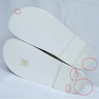 Chanel Velcro Comfort Sandals CC Mark Off White Black 38C — view 8