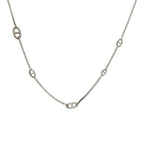 Hermes Chaine D'ancre 925 Silver Necklace 1411