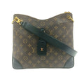 Louis Vuitton Odeon NM Monogram Noir Leather Brown Black Shoulder Bag Gold