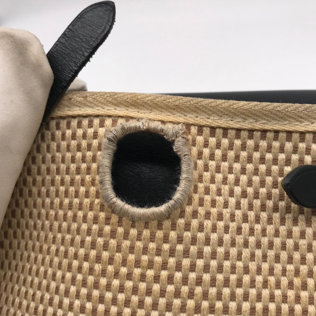 Hermes Herbag TPM Toile Ash Shoulder Bag Price Negotiation Welcome — view 7