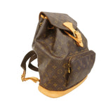 Louis Vuitton Backpack Monogram Montsouris GM Brown — view 2