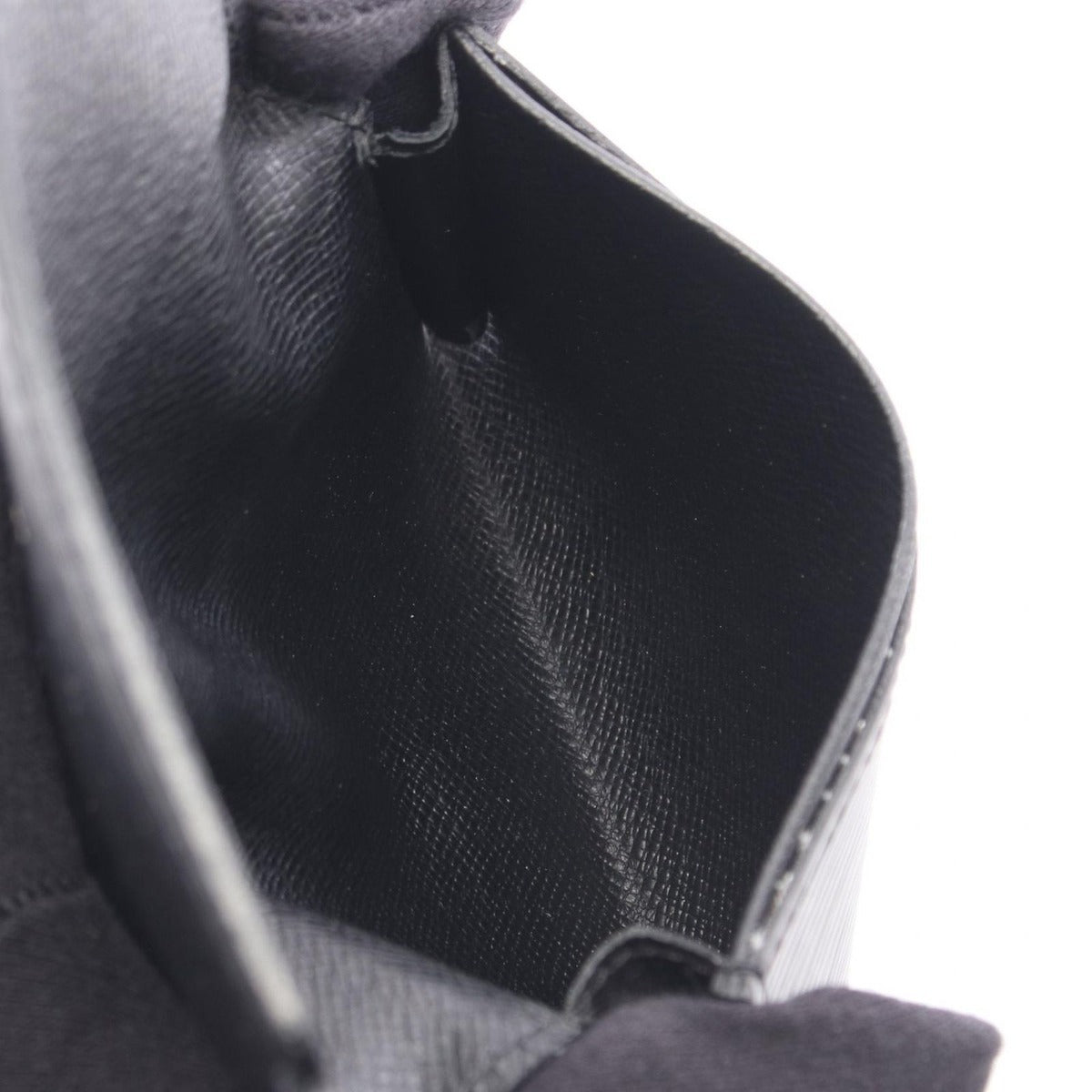 Louis Vuitton Card Case Business Holder Noir Black Leather — view 3