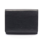 Louis Vuitton Card Case Business Holder Noir Black Leather
