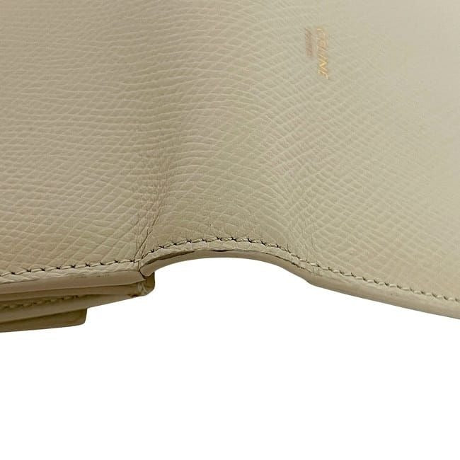 Celine Bifold Wallet Small Strap Cream Beige — view 2