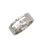 Gucci G Cut Ring Silver 09840 8106