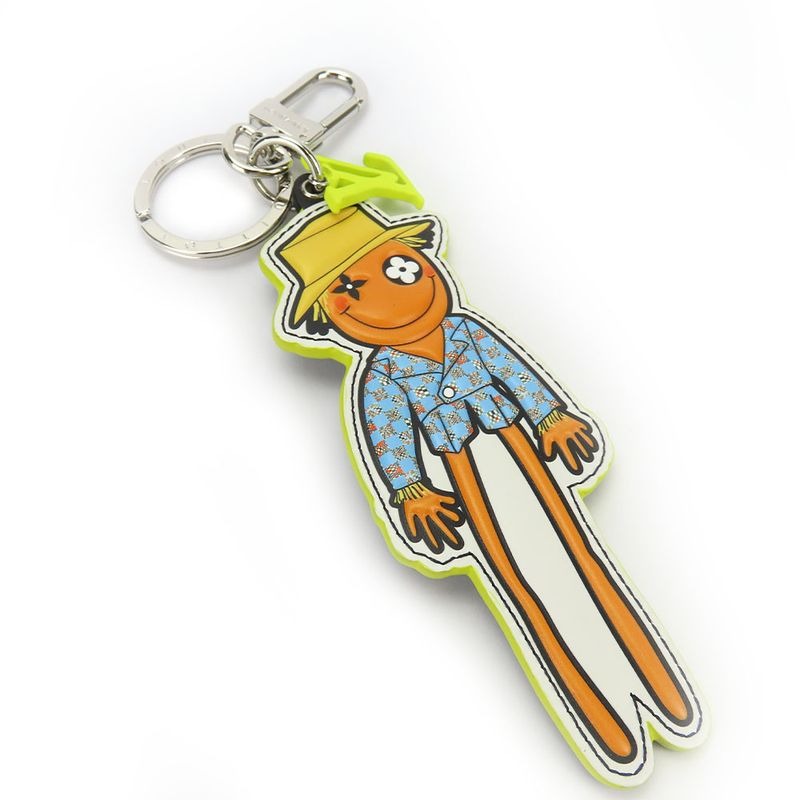 Louis Vuitton Key Holder Porte Cles Scarecrow Mp2922 Leather Monogram Yellow