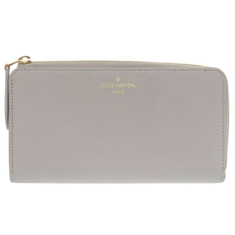 Louis Vuitton Portefeuille Comete Taurillon Leather Flint Gray L-shaped